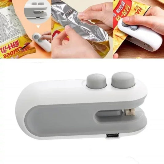 Handheld Mini Bag Sealer and Cutter - USB Rechargeable